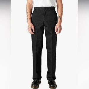 Black Straight-Leg Pants